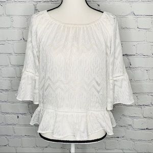 Tommy Hilfiger Shear a Peplum Blouse Sz. S